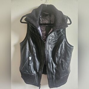 NWT Harley Davidson Black Leather Vest